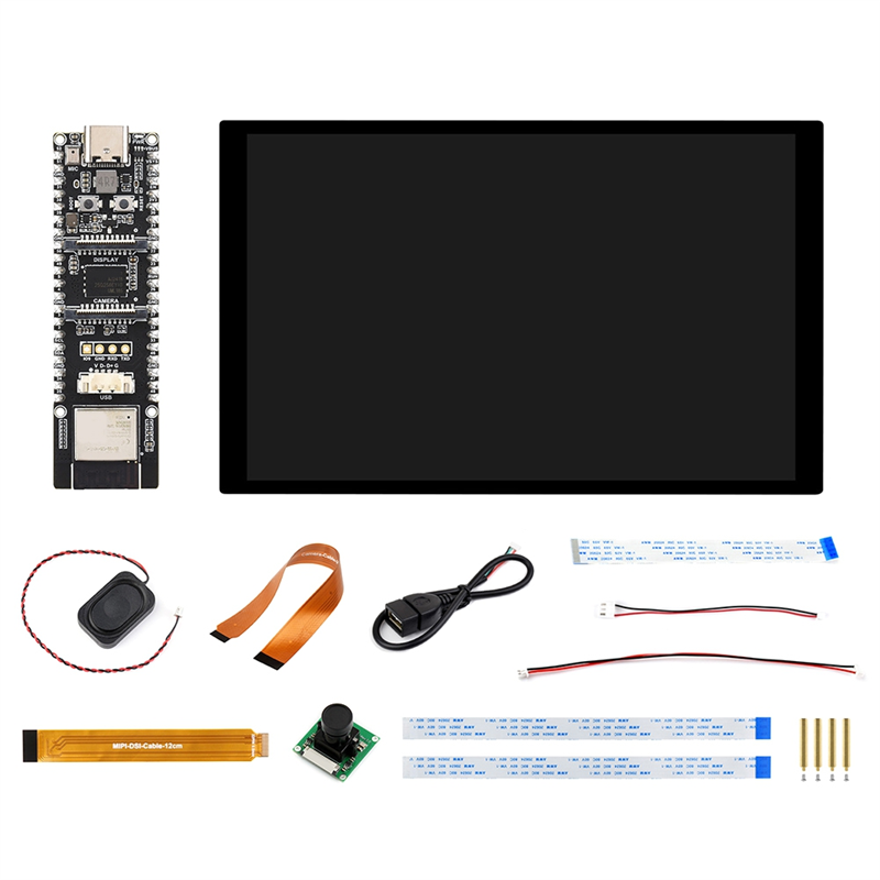 ESP32-P4 for AI WIFI6 RISC-V MCU 32MB PSRAM 32MB Flash Development Board Screen Camera Audio Speaker Mic