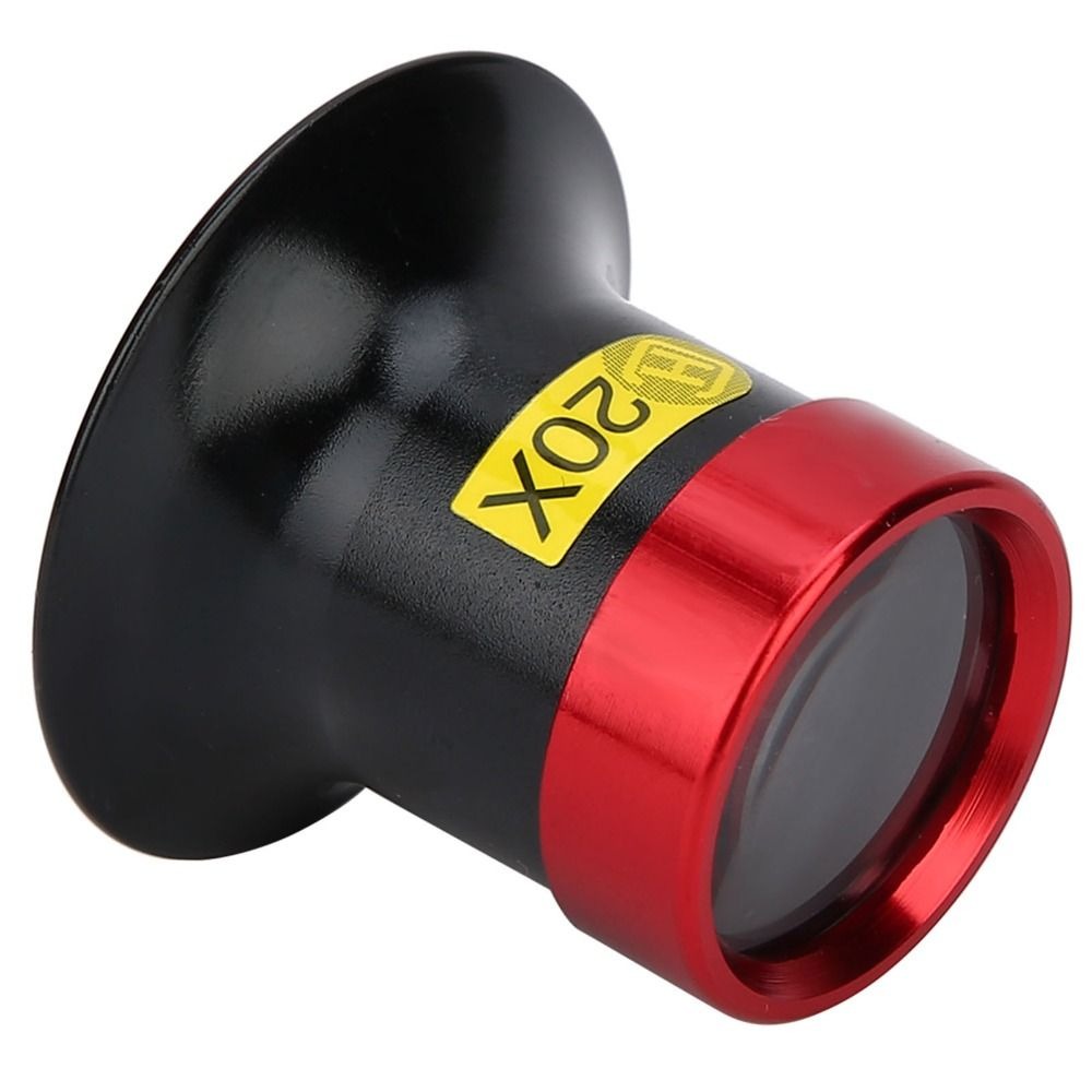 Portable 20X Magnification Magnifying Glass Loupe Lightweight Monocular Magnifier Watchmaker Loupe Aluminum Alloy Watch Repairing Tool Jewelry Repair
