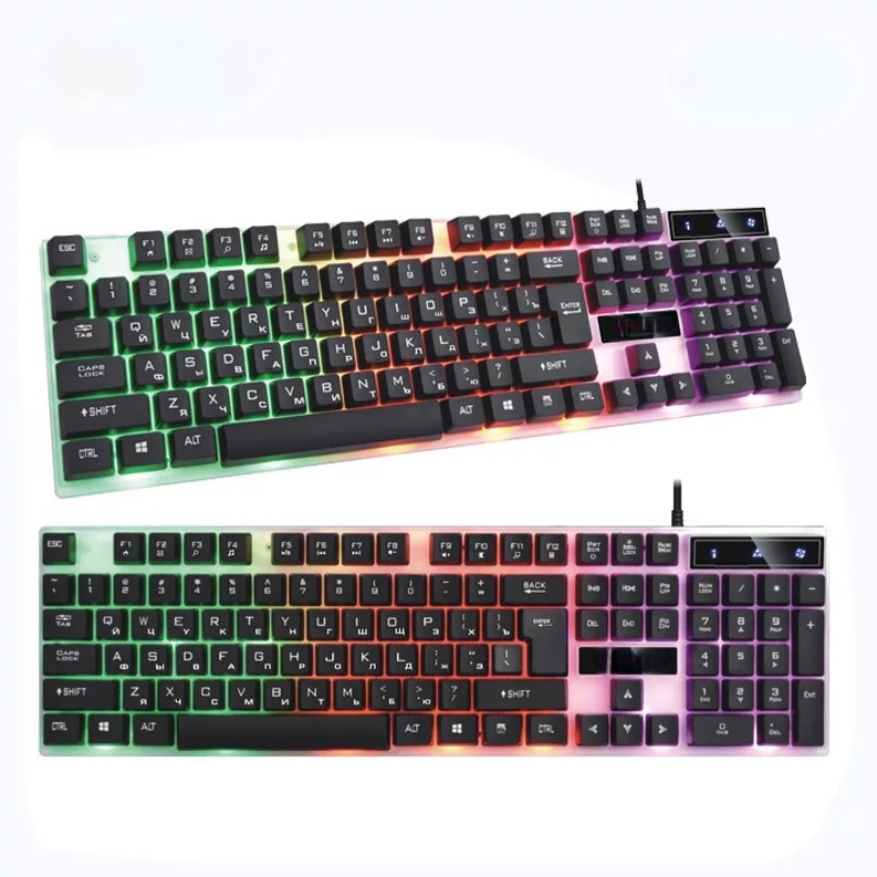 FIRECAM GK10 Waterproof & Rainbow Back-lit Gaming Mechanical Keyboard - Black