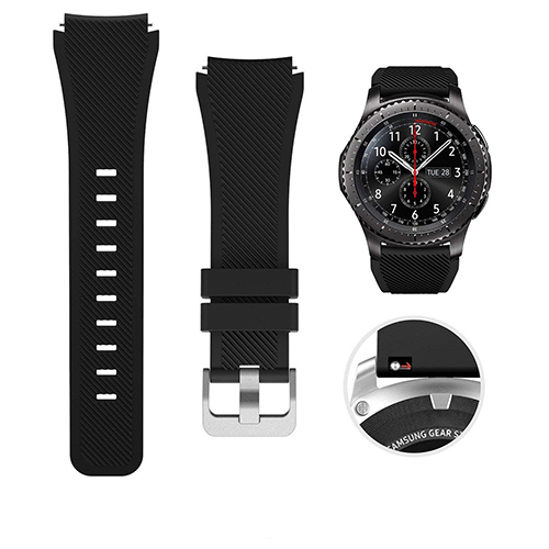 20mm 22mm Band for Samsung Galaxy Watch 3 4 5 46mm/42mm/active 2 Gear S3 Frontier/S2/Sport Silicone Bracelet Huawei GT 2 Strap Bles Online DZ-30A-10
