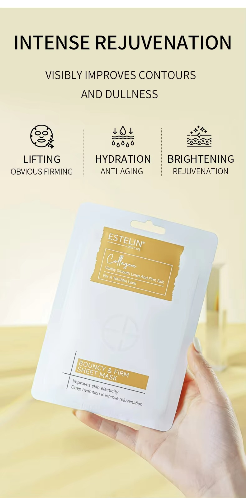 Estelin Collagen Bouncy & Firm Sheet Mask 1 PC