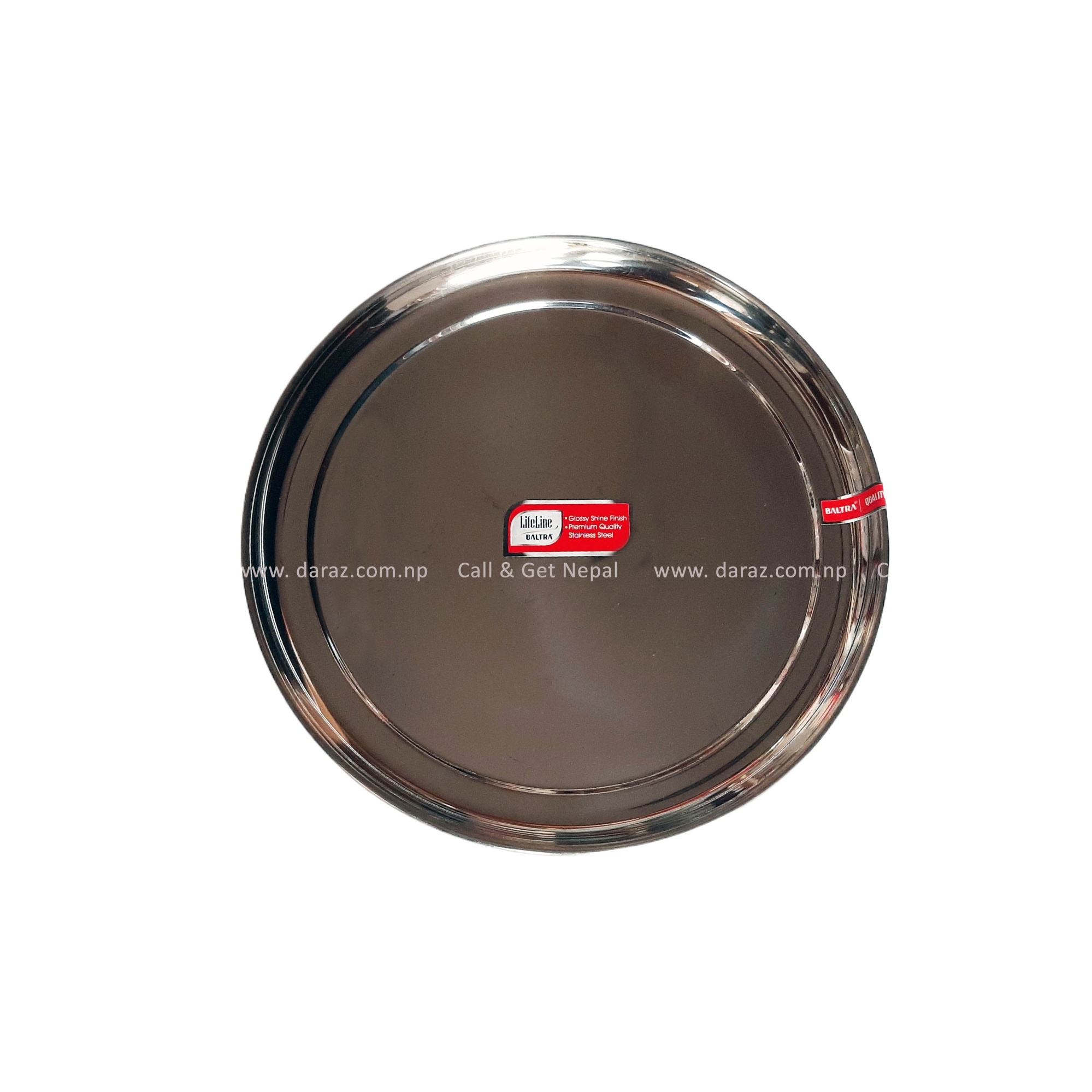 Baltraa Stainless Steel Plate Pearl 7 inch