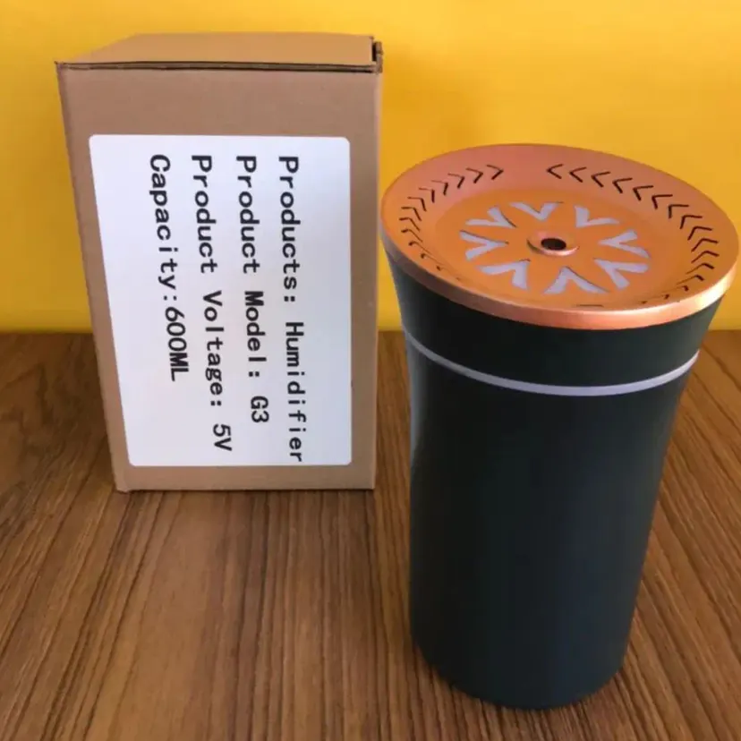 Mountain Aroma Diffuser Oil Aromatherapy Humidifier Night Light Mini Aroma Diffuser Sprayer 600ML