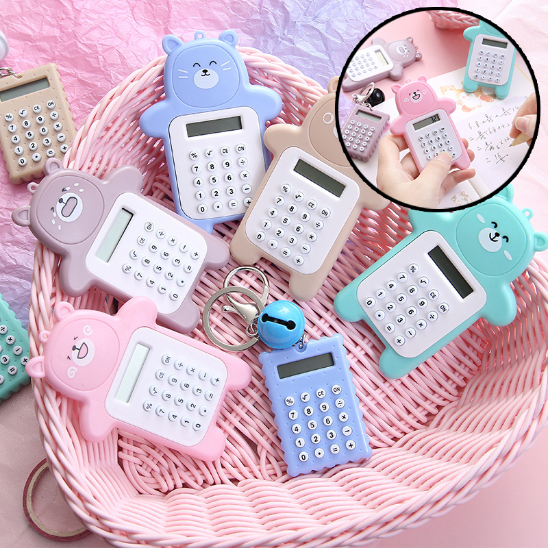 HOT Mini Cartoon Calculator with 8 Digit Display Portable Handheld Calculator Creative Gifts for Boys Girls калькулятор настольный