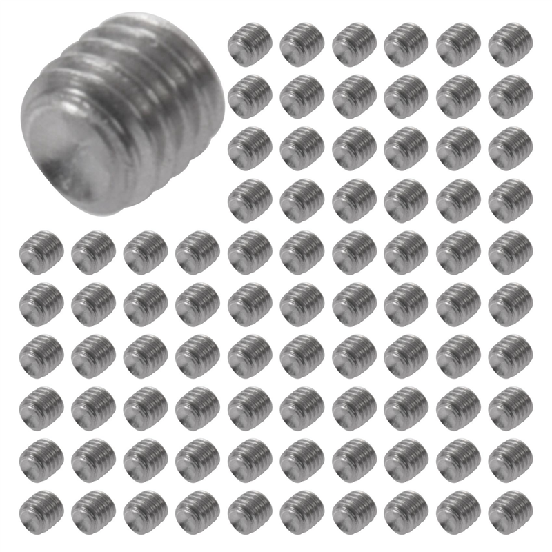 ZOROOM 1000pcs M3x3mm Stainless Steel Hex Socket Set Cap Point Grub Screws Silver