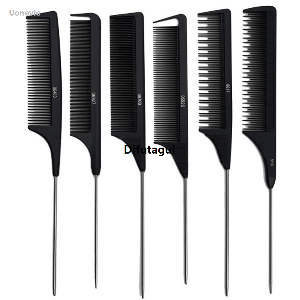 Difutagui Hairdressing accessories, tail hair styling comb, professional anti-static Sales promotion Bargain price pointed dyeing brush, barber steel needle mouse tip comb