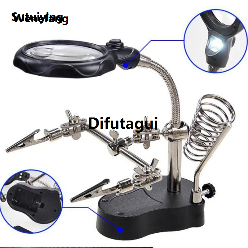 Difutagui Wenefang Sutuiying Eruntop DIY Repair Magnifier Clamp Profesional High Quality 【2025 Version】 Soldering Iron Stand Helping Hands