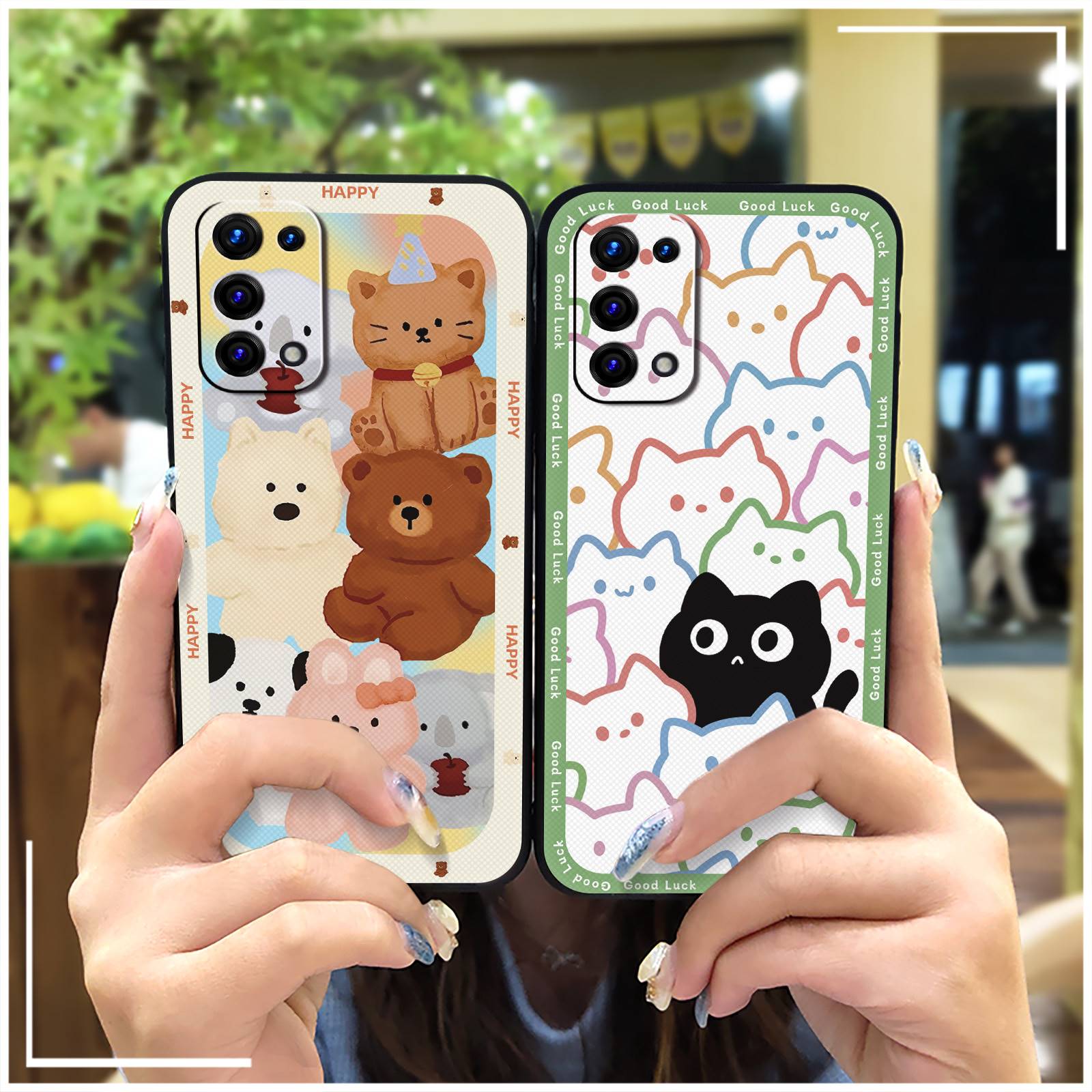 Anti-dust flower Phone Case For OPPO A74 5G/A54 5G Waterproof Oil Painting Cute Soft case TPU Protective Graffiti