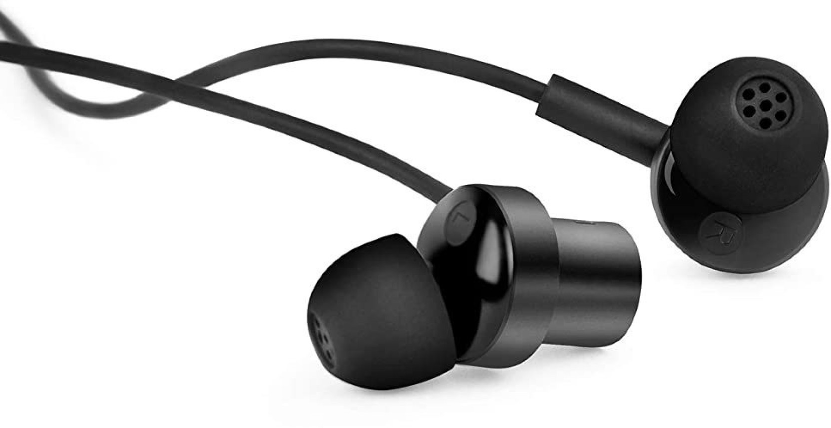 Ring Pro in-Ear Earphones with Mic, Vocals & Rich Bass Wired Headset (Black, In the Ear)