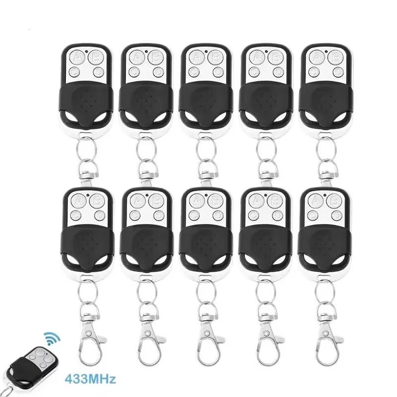 NEW 5/10PCS Universal 4 Buttons Garage Door Opener Remote Control 433MHZ Clone Fixed Learning Rolling Code Duplicator Garage