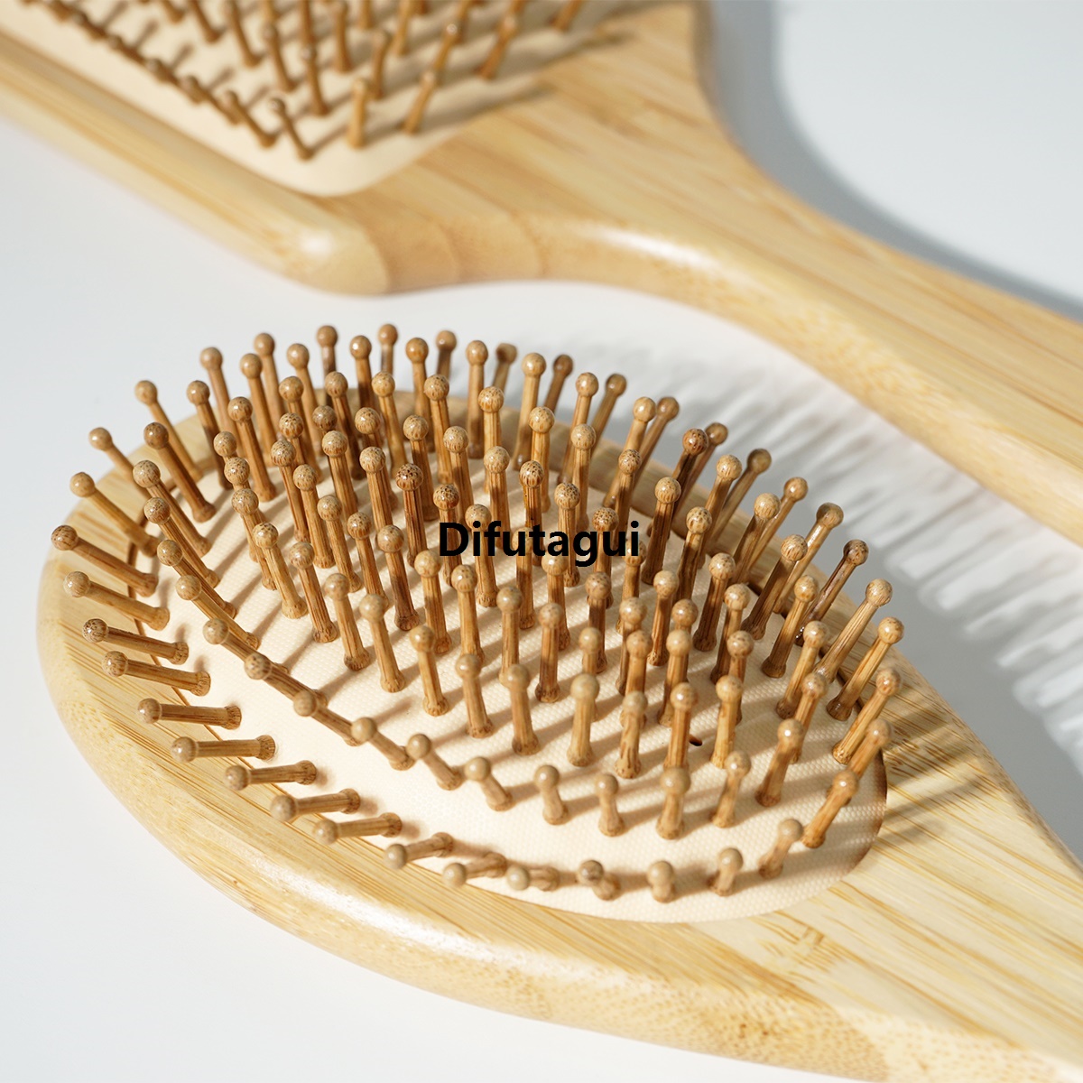 Difutagui Girl Mother's Day Brush Carved Pattern Personalized Wooden Comb 24 Luxury Air Cushion Comb Anti Static Circular Massage Gift Birthday Gift