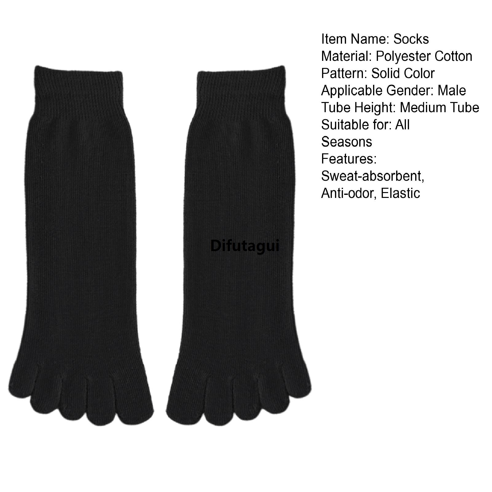 Difutagui 2025 New The likes of the most buyers of daily high elasticity summer suitable socks in the tube Special non-slip split toe men's Epoch sports socks, spring sweat absorbing sports wear split toe socks