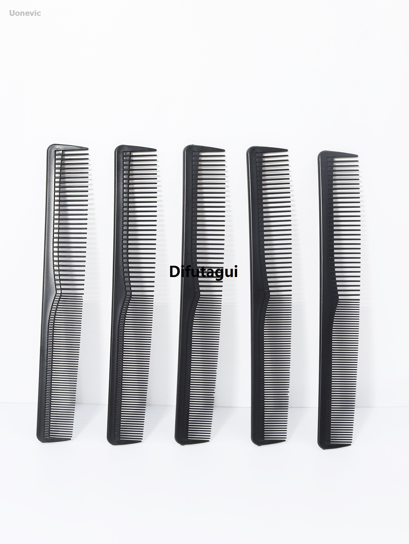 Difutagui Heat resistant hair quality, double-sided hair cutting comb, anti-static Original 2025 5-piece carbon fiber hair comb set, suitable for all types.