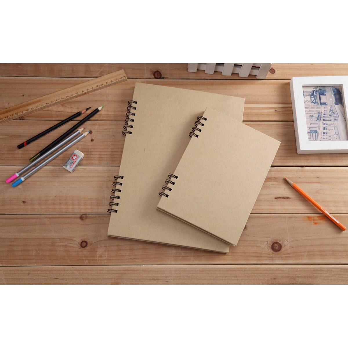 Vicky Toned Tan Sketch Book A5 120 GSM Kraft Paper -50 Sheets