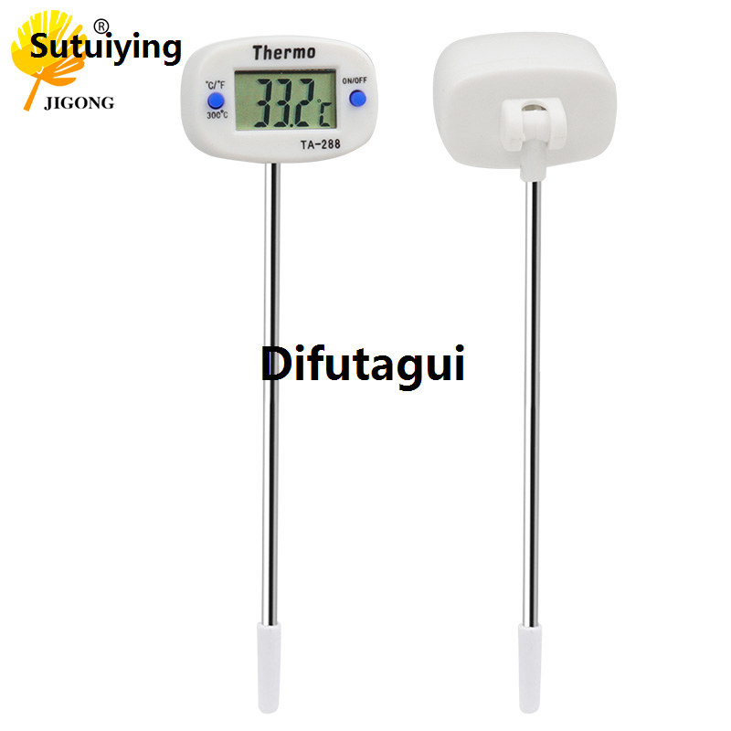 Sutuiying 1pc Thermometer Cooking Food Kitchen BBQ Probe Water Hot Selling Milk Oil Liquid Oven Digital Temperaure Sensor Meter