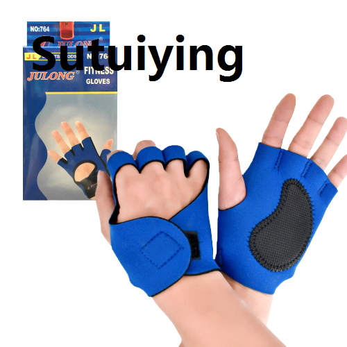 Sutuiying Fitness Gloves Gym Gloves Weight Lifting Gym Gloves Sports Training Gloves Breathable Gloves Non Slip Fitness Gloves for Workout Powerlifting Fitness Training Men and Women Half Finger Gloves
