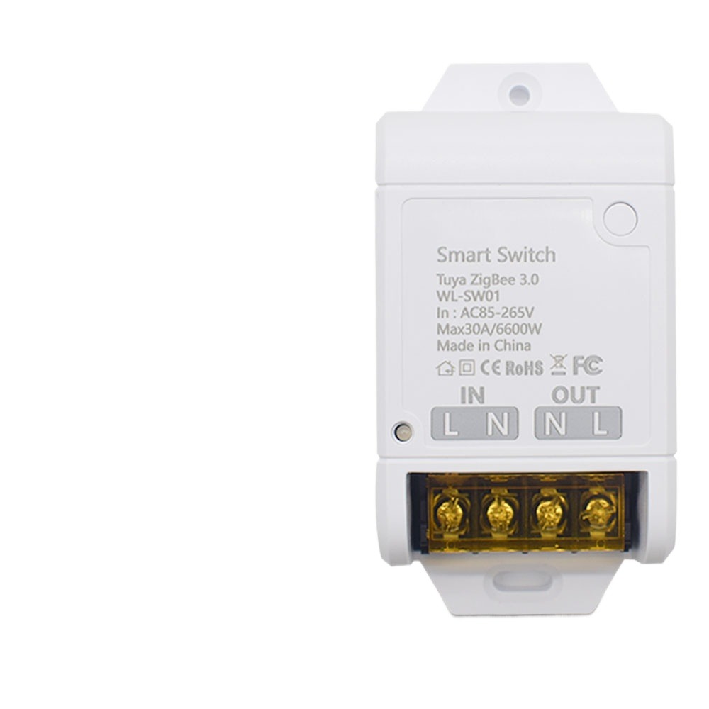 Tuyasmart WIFI 1CH 30A 6600W 6.6KW Appliance Switch Relay w/ RF433Mhz Switch
