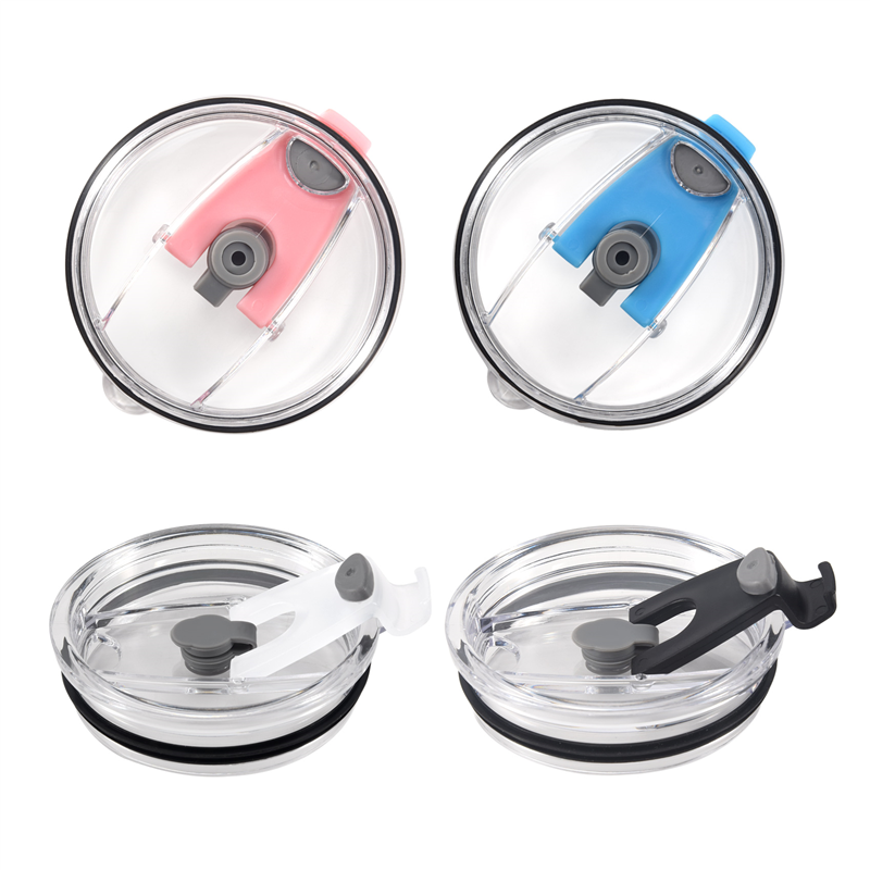 NAMUNY 4 Pack 20 Oz Tumbler Replacement Lid,Spill Proof,Tumbler Lids for ,Rambler,Ozark Trail, Straw Friendly (Double Hole)
