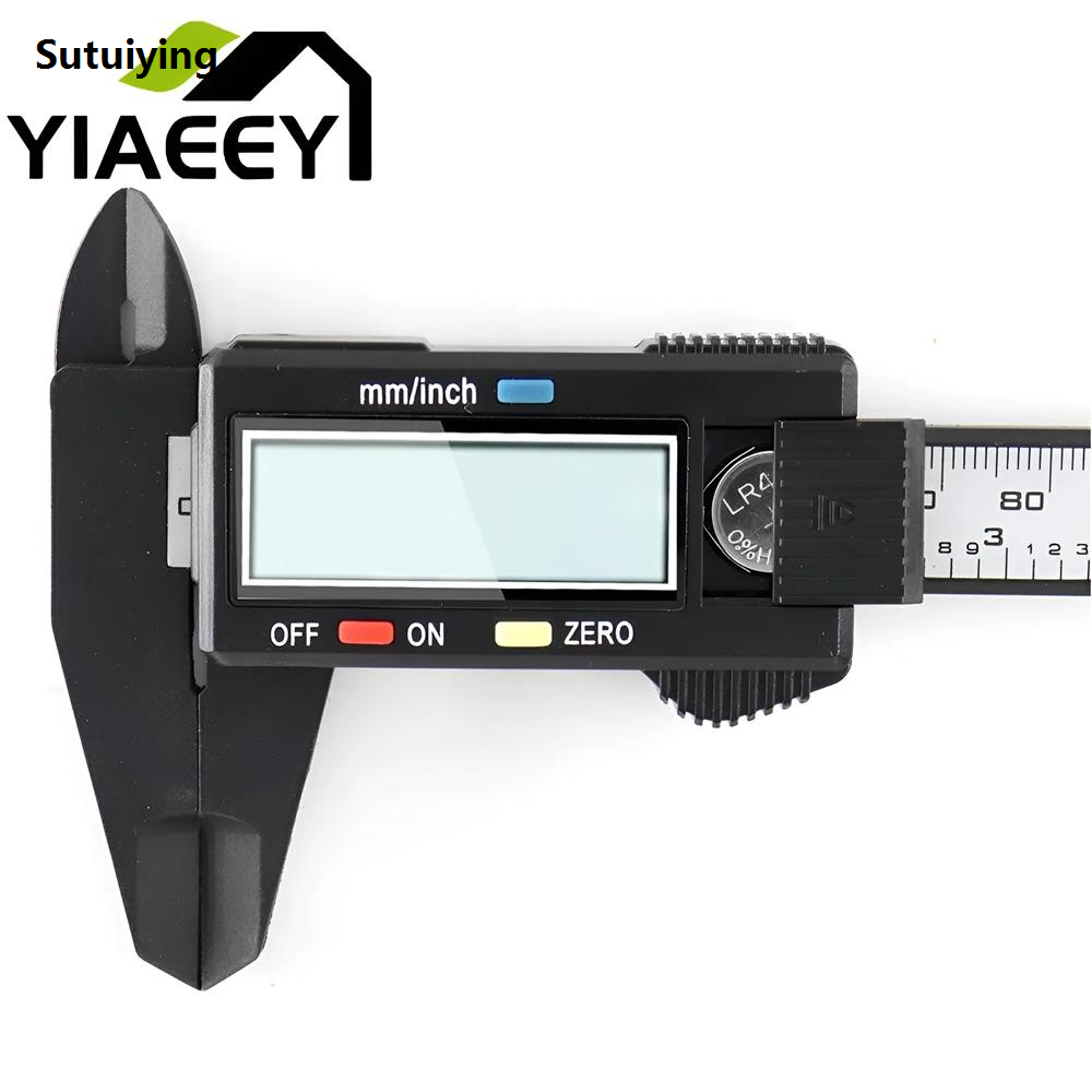 Sutuiying Digital Vernier Caliper 0-150mm Ruler Electronic Micrometer High Quality Ruler Depth Measuring Tool Gauge Instrument 6 Inch