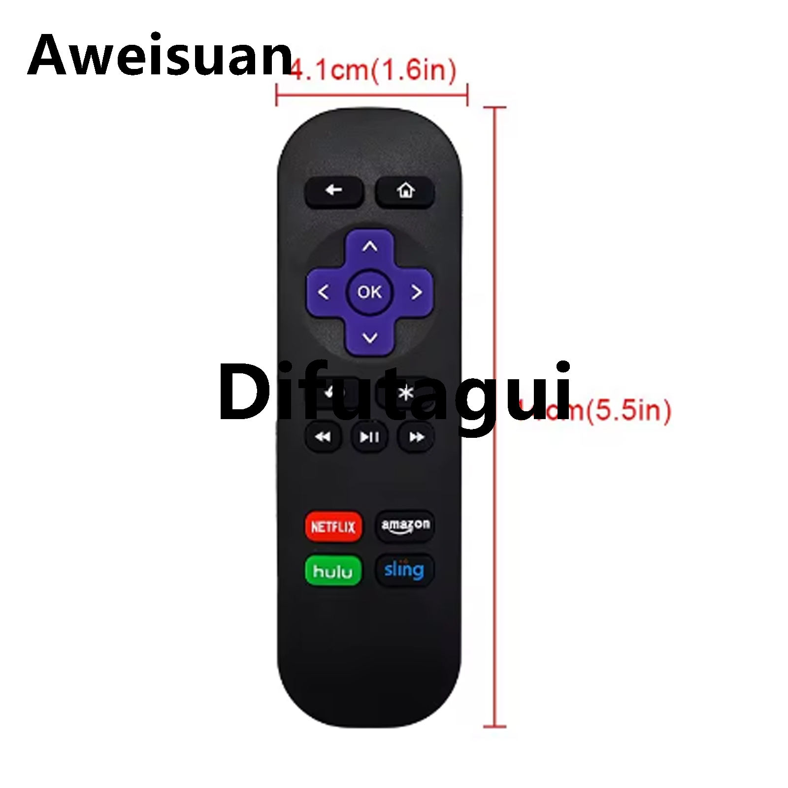 Difutagui Fifty percent discount Rc680 Remote Control for Roku Express, for Roku Premiere, High Quality for Roku Box, for Roku Play Roku 1 2 3 4 [Not for Any Stick Or TV]]