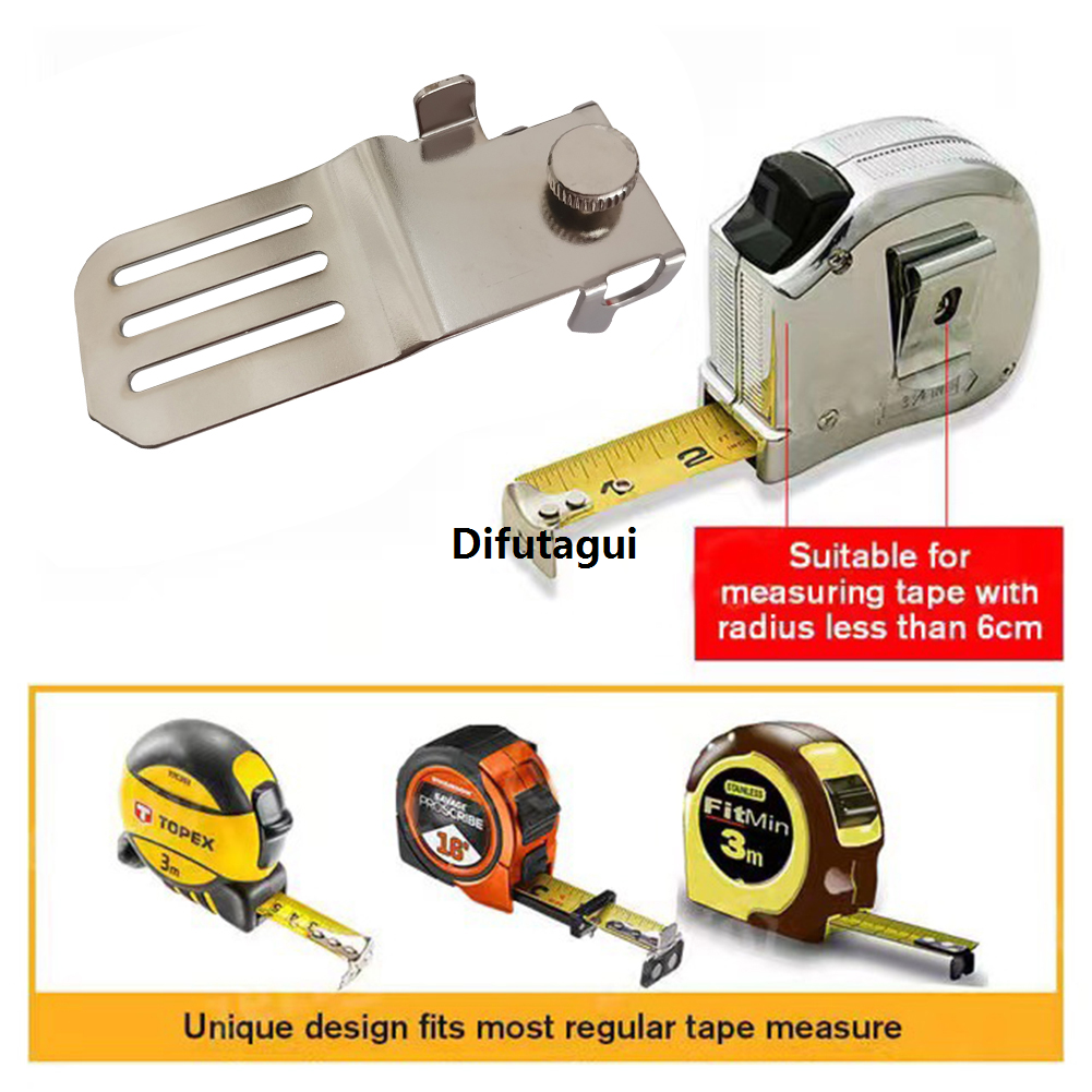 Difutagui Flexible Ruler Marker Precision Gadgets Fixed Measuring Tape Clip Luxury Anti-rust Stainless Steel for Draw Circles Draw Straight Lines
