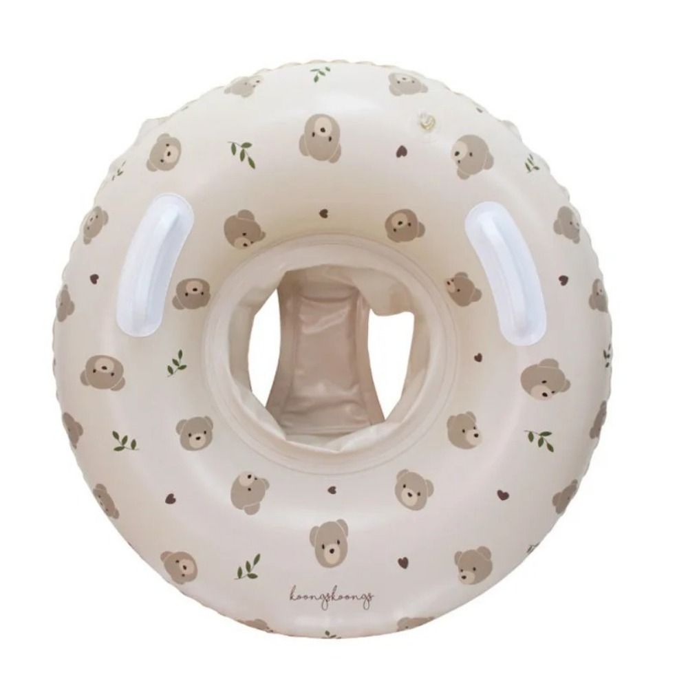 Beach Party Accessory Double Handle Baby Float Ring Bear Rabbit Children Swimming Seat Float Swim Ring Base Inflatable Swimming Ring Summer