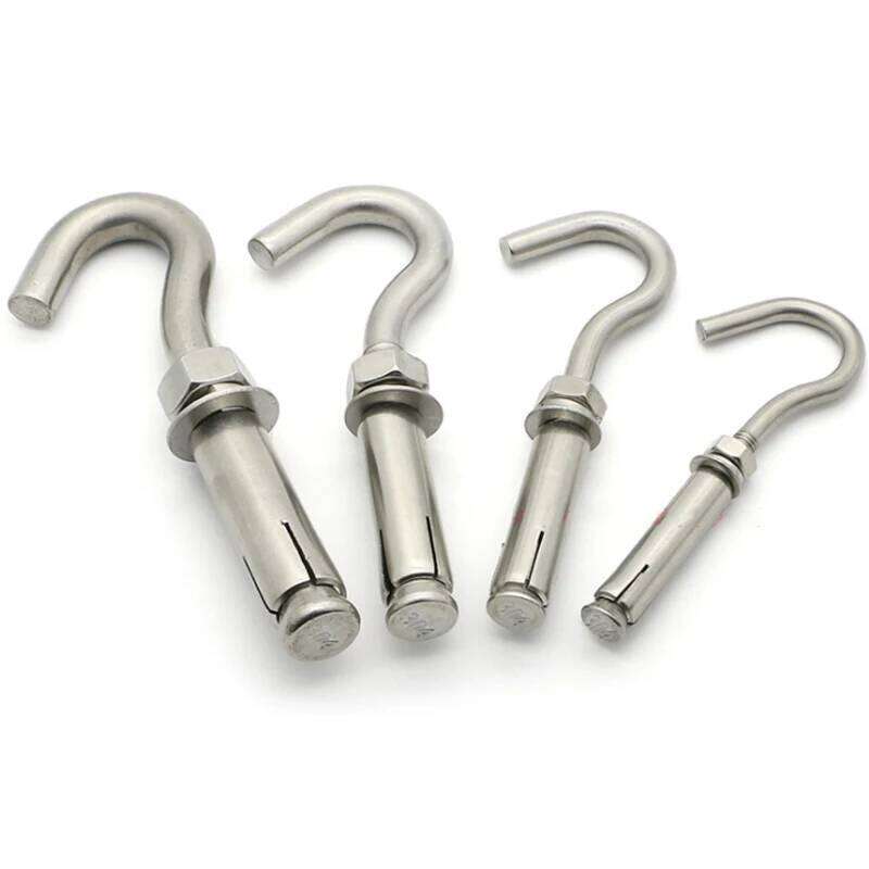 1pc M6 M8 M10 Bolt Expansion Screws Hooks 304 Stainless Steel For Basket Ceiling Fan