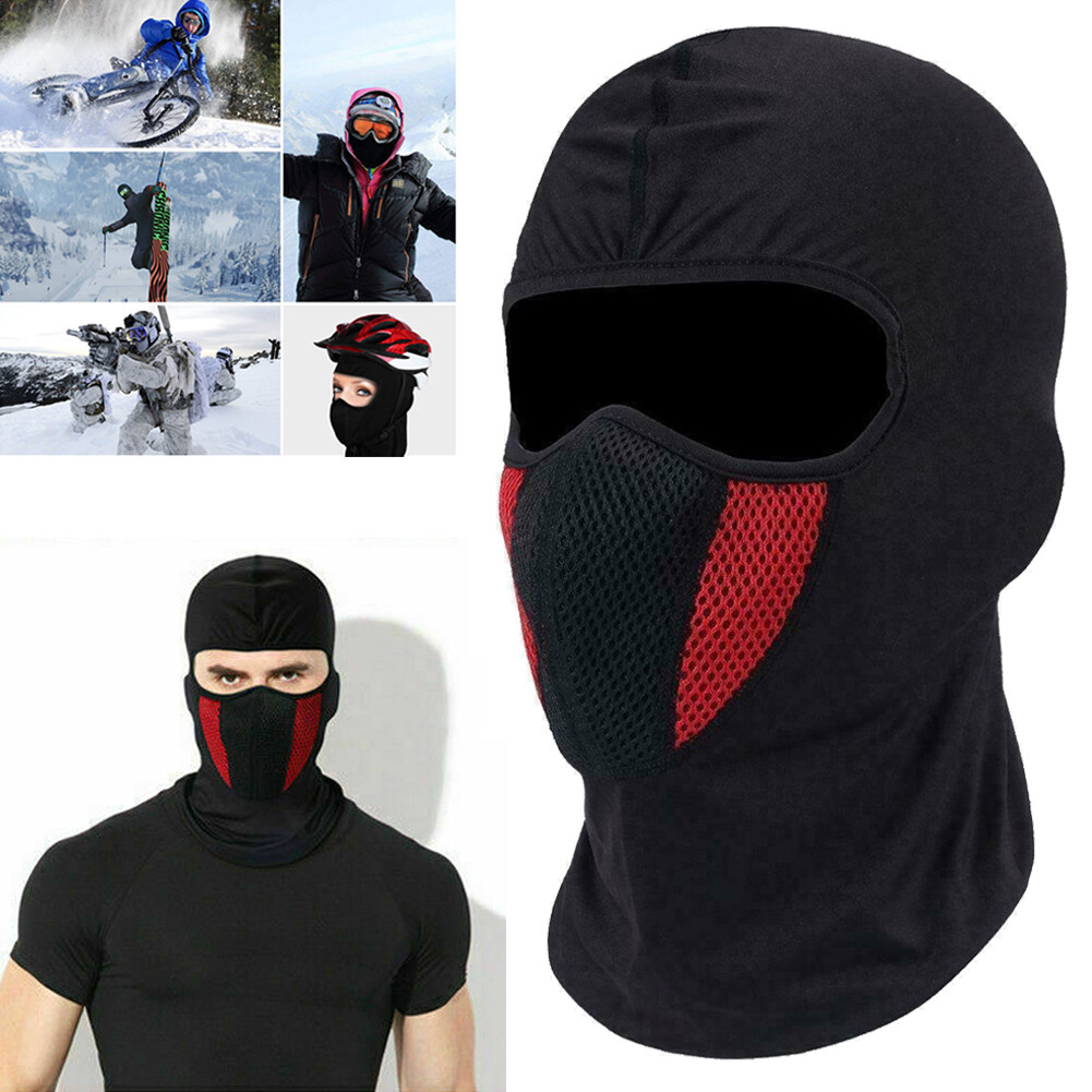 Ninja Full Mask With Air Filte Cold And Dust Protect Motorcycle Full Face Mask