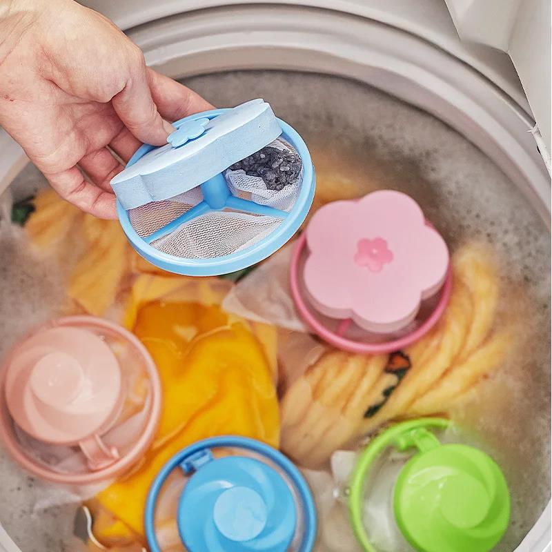 RemoverHair Tool Cleanable Washable Machine 10pcs-1 Floating Lint Filter Bag Reusable Laundry Ball Clothing HairCatcher
