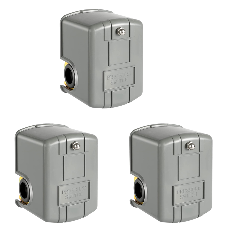 OUMERY 3X Pessure Switch for Well Pump,40-60Psi Water Pressure Switch Adjustable Differential,1/4Inch Female NPT Water Pressure
