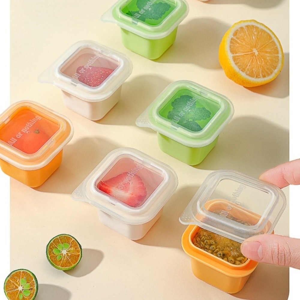 6/12pcs New Silicone Ice Cube Mold Easily Release Square Shape Ice Cube Tray with Lid Reusable Ice Cream Mould Kitchen Gadgets