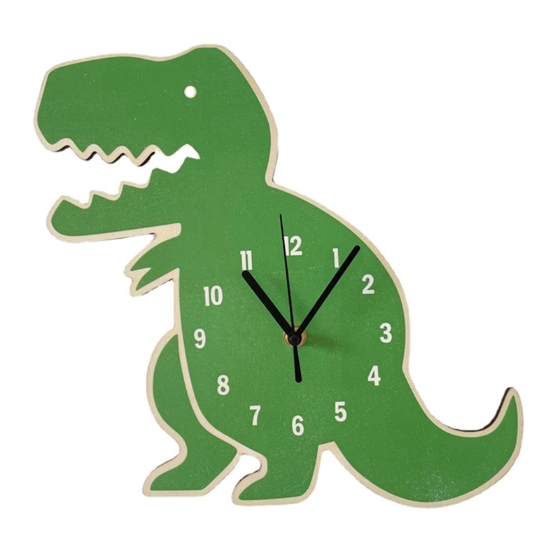 Clock Dinosaur Wall Clock for Office Living Room Home Decor Easy Install Easy to Use