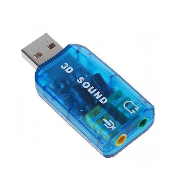 External USB Sound Card Microphone-in Audio-out USB Splitter Soundcard