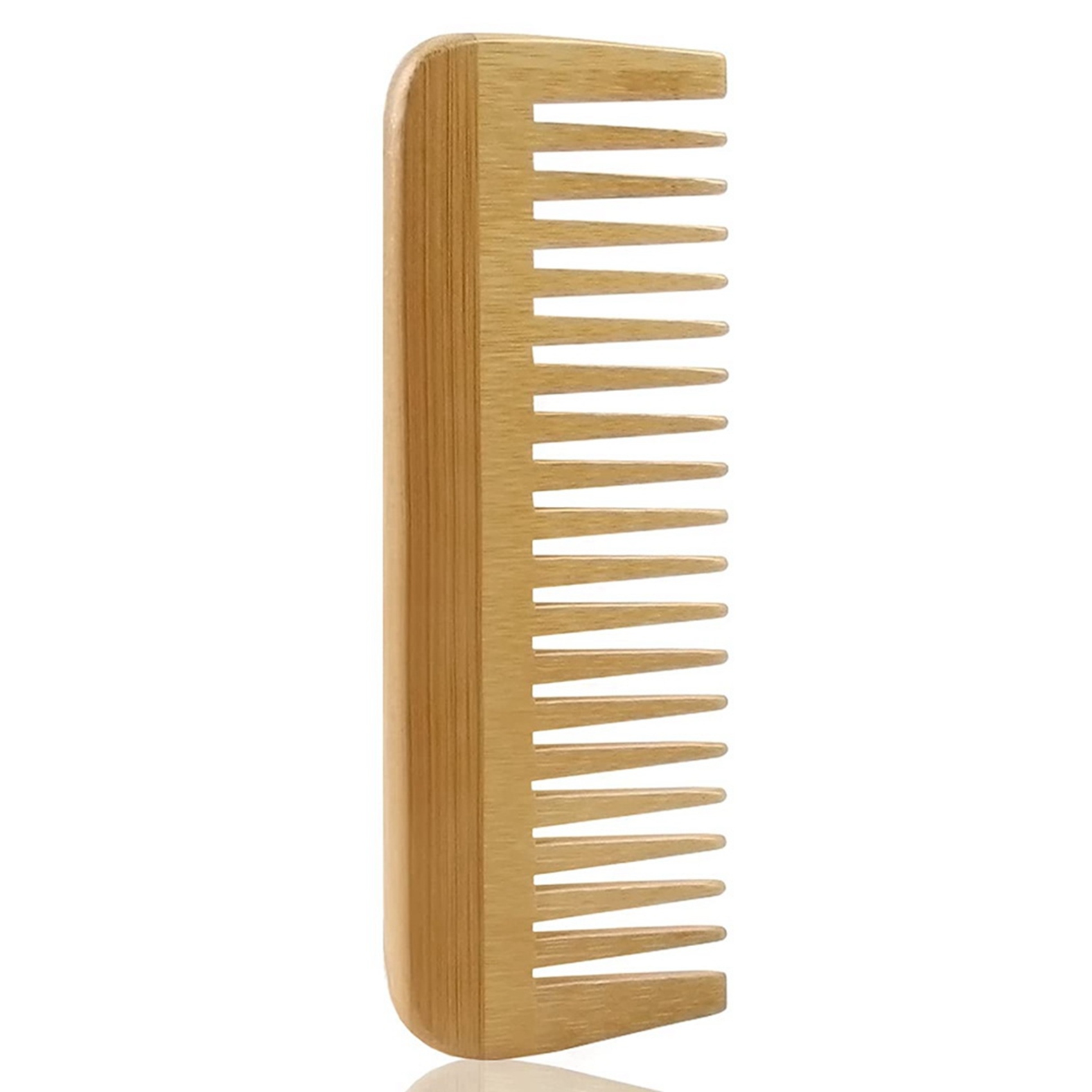 3X Thick Solid Wood Comb Wide Tooth Comb Portable Styling Massage Anti-Static Hair Comb Handleless Hairdressing Comb