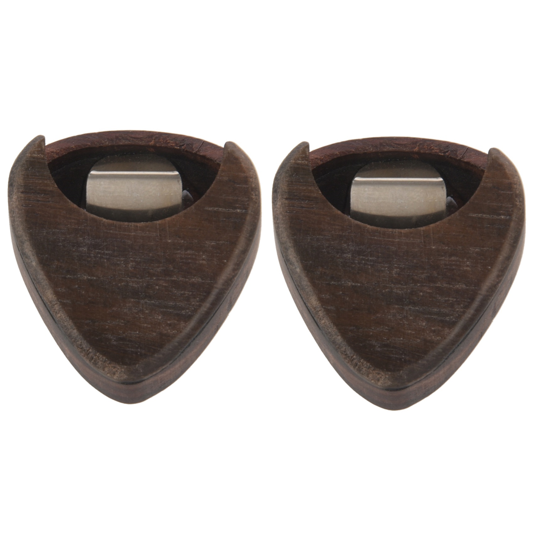 fasdaga 2X Guitar Pick Box Portable Rose Wood Guitar Pick Storage Musical Instrument Accessories for String Instrument