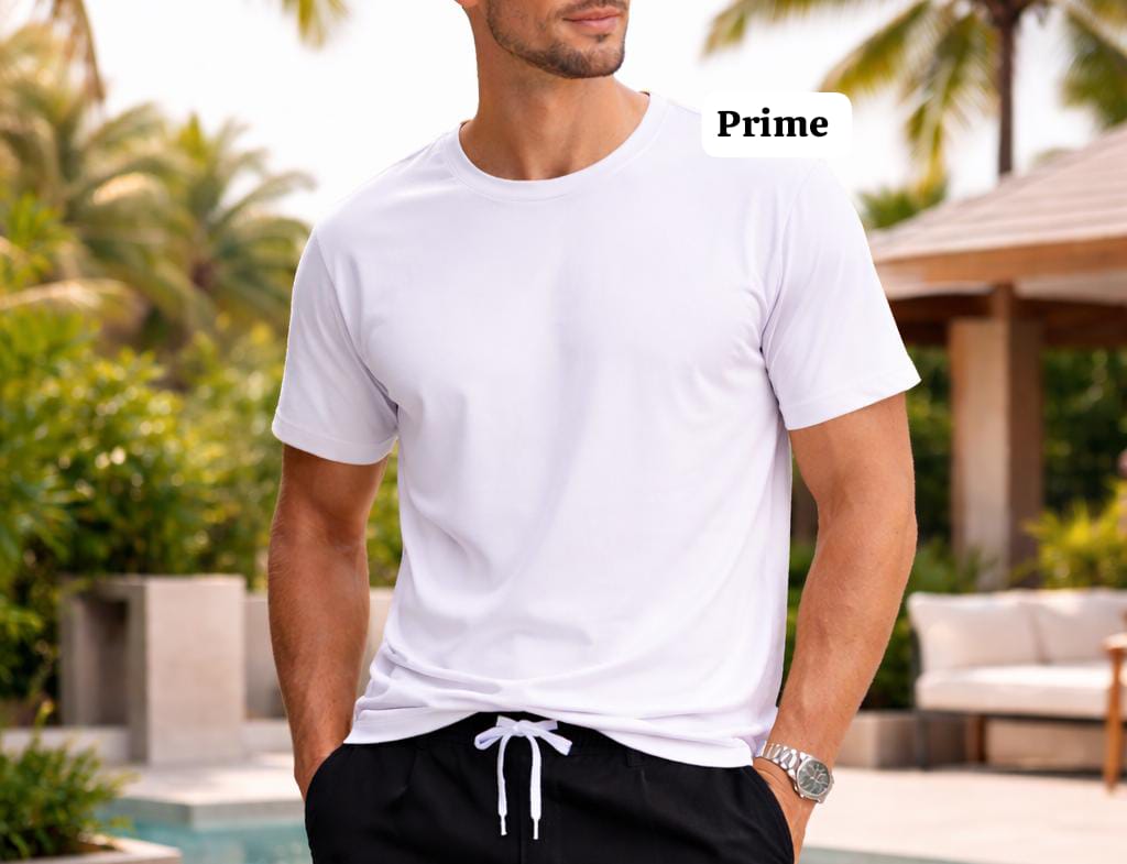 Men’s Summer Titex Cotton T-Shirt - Soft & Cool Round Neck Plain Design | Multicolor & Multisize Casual Wear for Men