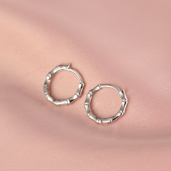 quality】Bamboo Small Ear Ring High Sense Exquisite Earrings for Women 2024 New Sweet Earrings