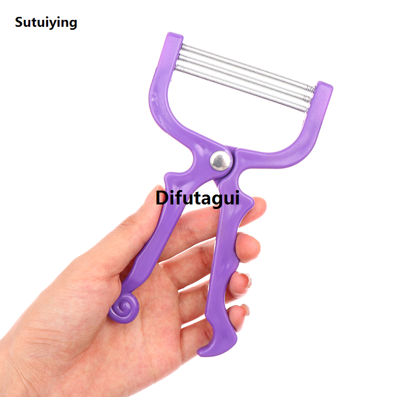 Difutagui Luxury Women Epilator Mini Facial Hair Remover Safe Handheld Spring 2025 Threading Face Defeatherer for Cheek Eyebrow DIY Makeup Beauty Tool