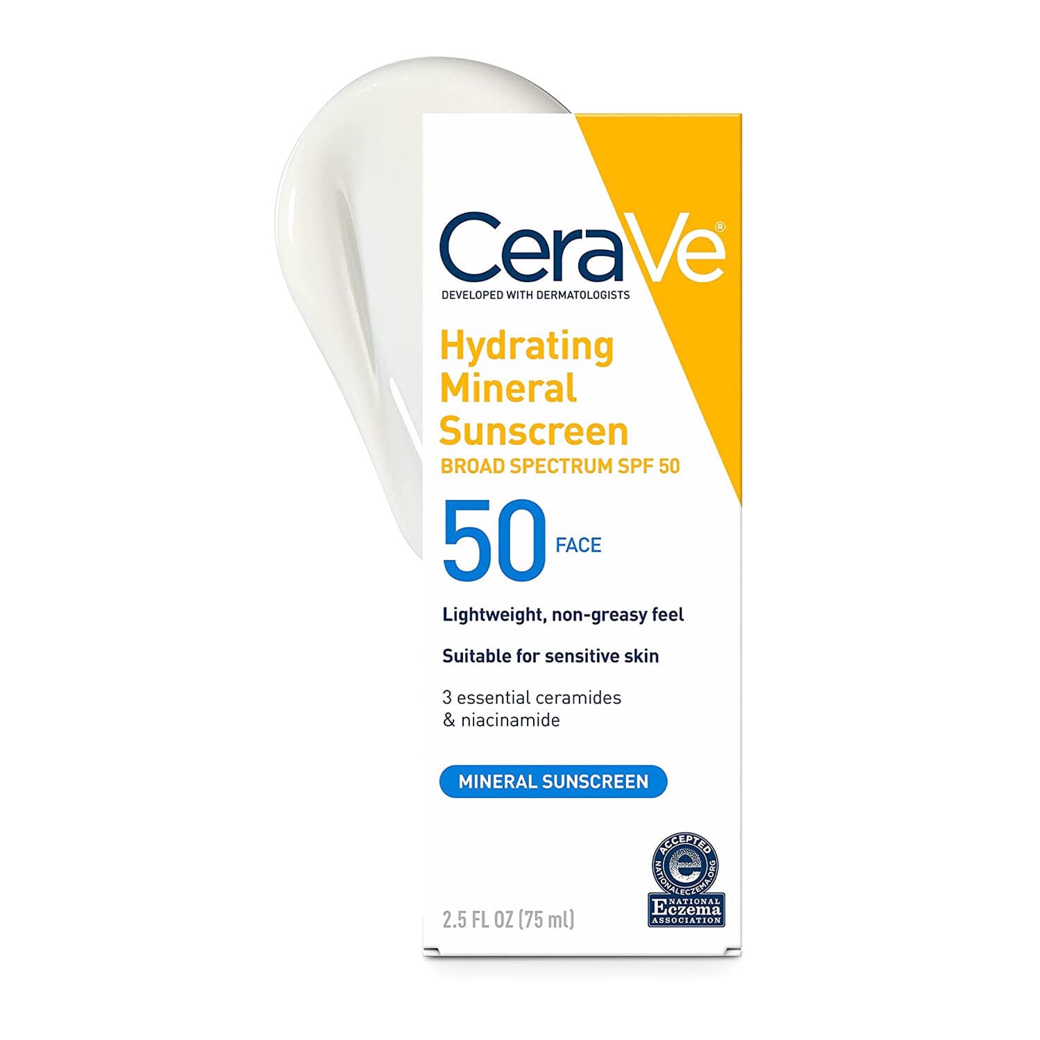CeraVe Hydrating Mineral Sunscreen SPF 50 | 75Ml
