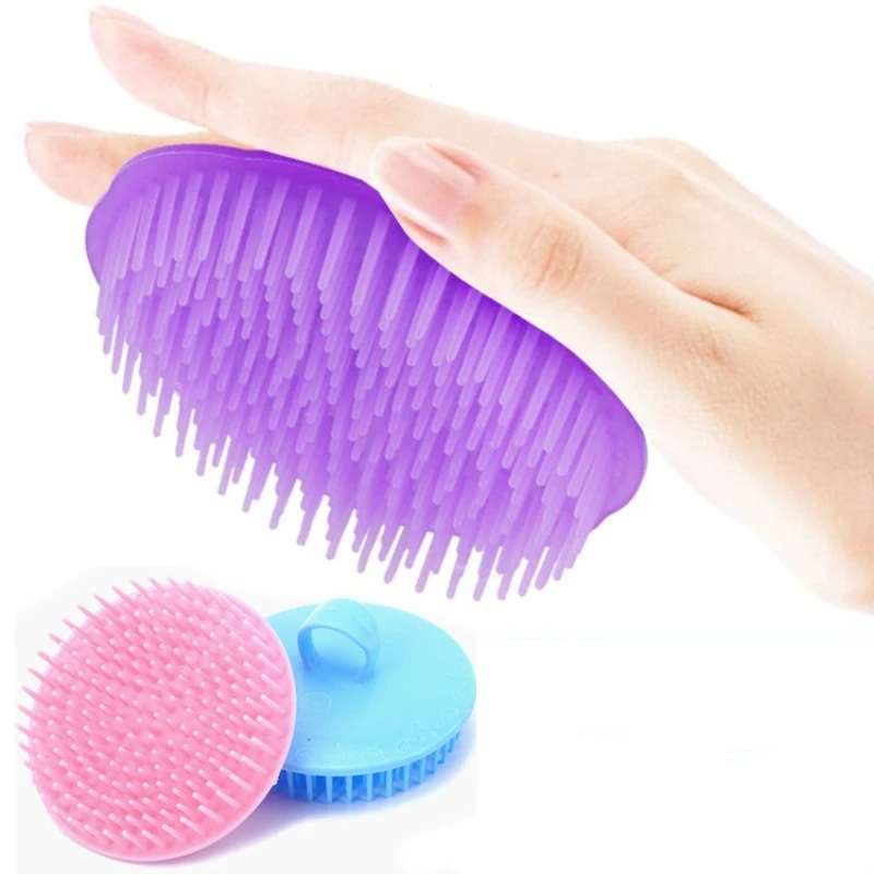 Sutuiying Massage Comb Silicone Head Body Scalp Brush Shampoo Magic Demelant Brush Wet Dry Hair Comb Hair Tools