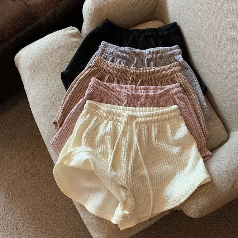 2022 Internet celebrity fitness running shorts women's summer thin loose casual plus size wide leg high waist A-line sports hot pants