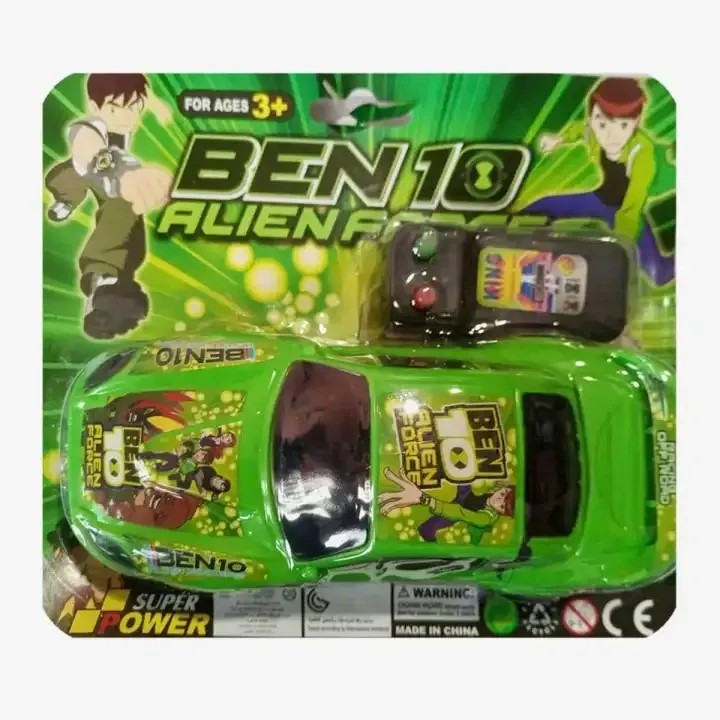 Green Ben 10 Remote Control Car For Kids