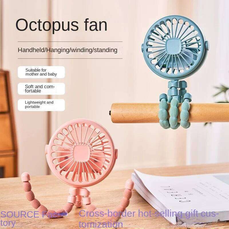 Baby Stroller Electric Hand Rechargeable Portable Small Folding Fans Mini Ventilator Silent Table Outdoor Cooler Neck Fan