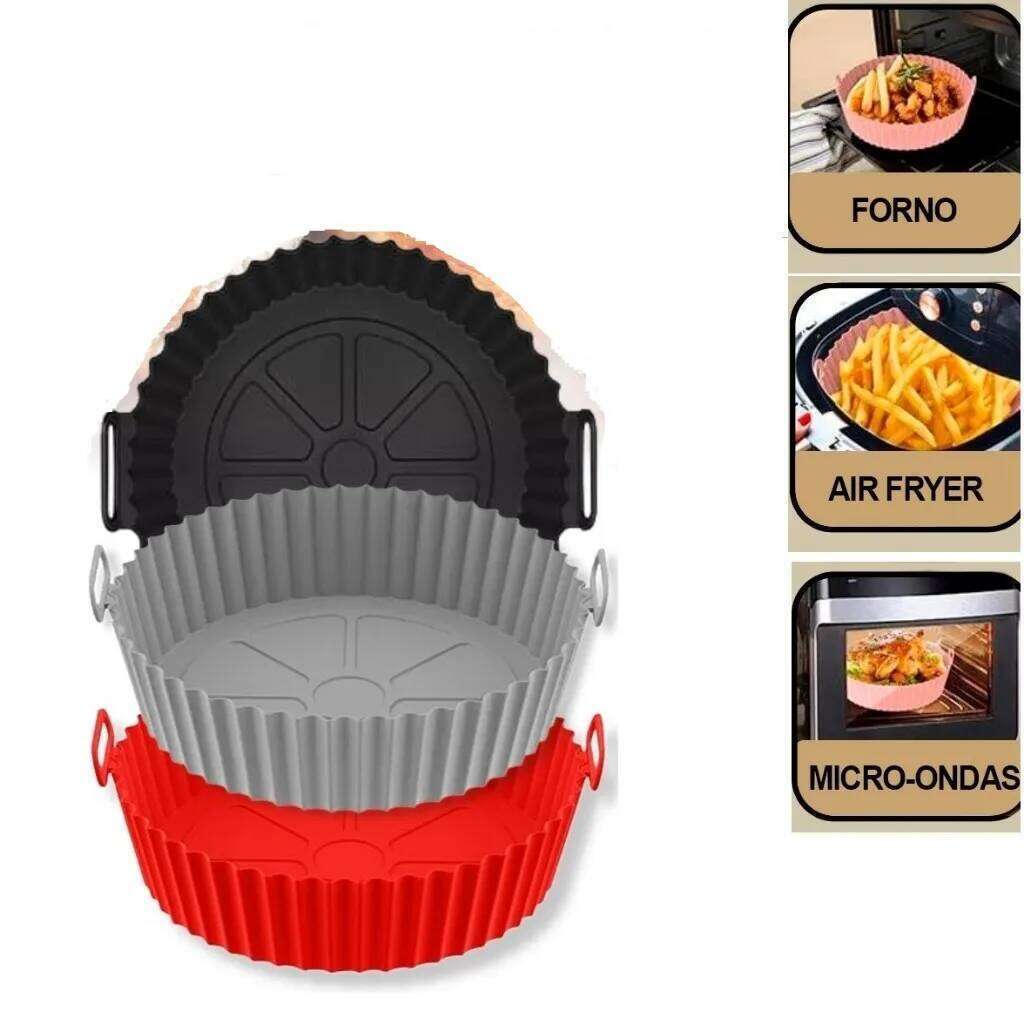 Basket Thicken Silicone Mold For Pot Oven Baking Tray Fried Chicken Pizza Mat Air Fryer Accessories