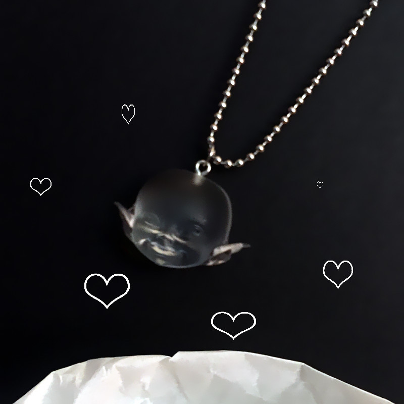 【Hongtai Store】Funny Handmade Angel Face Resin Dangle Drop Earrings Personality Baby Head Hand for Wo Creative Jewelry Gift