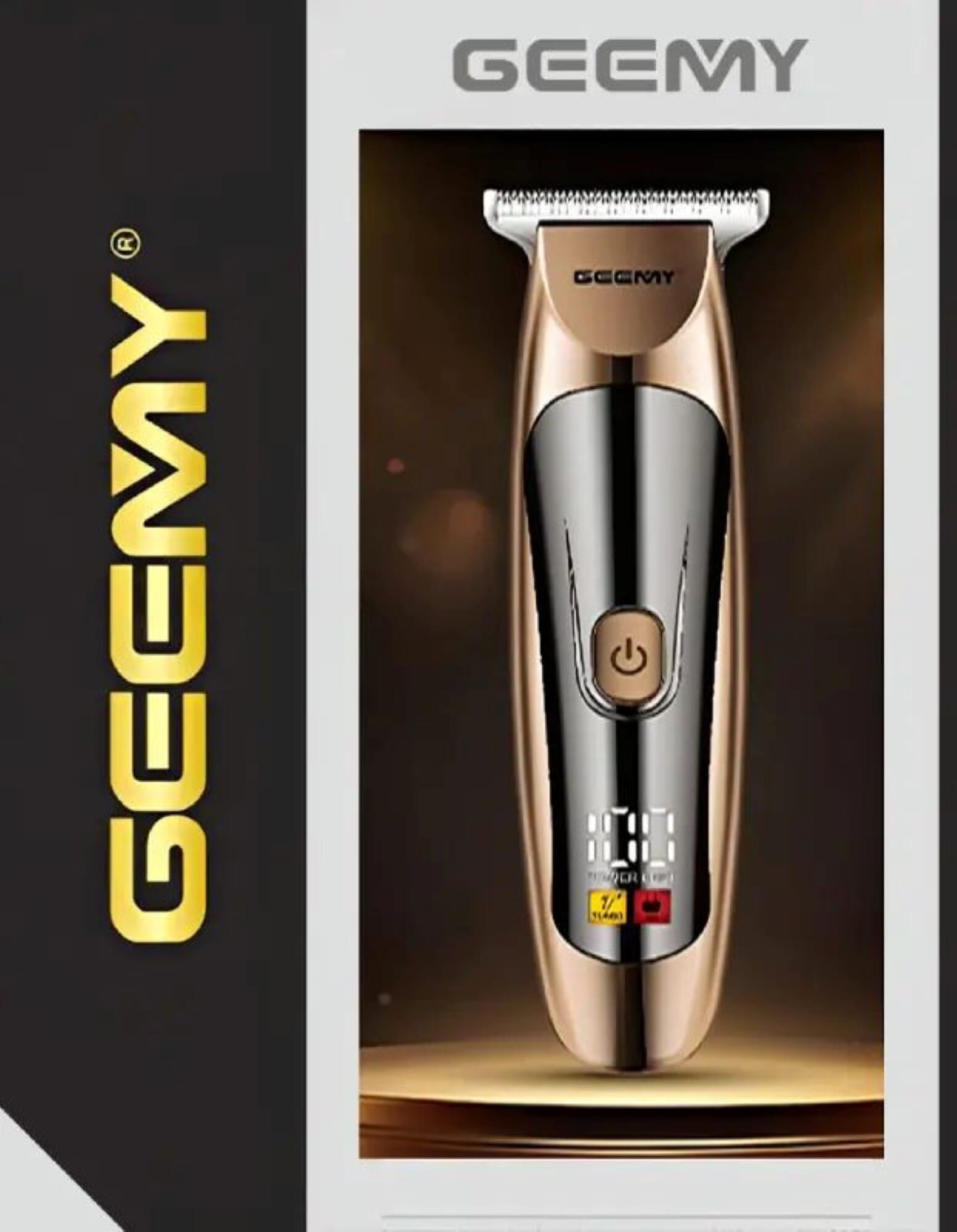 Geemy 8063 Cross-Border New Electric Hair Clipper | Led Digital Hair Salon | Professional Electric Clipper Usb Charging | Trimmer for men Geemy | trimmer | Trimmer for men |