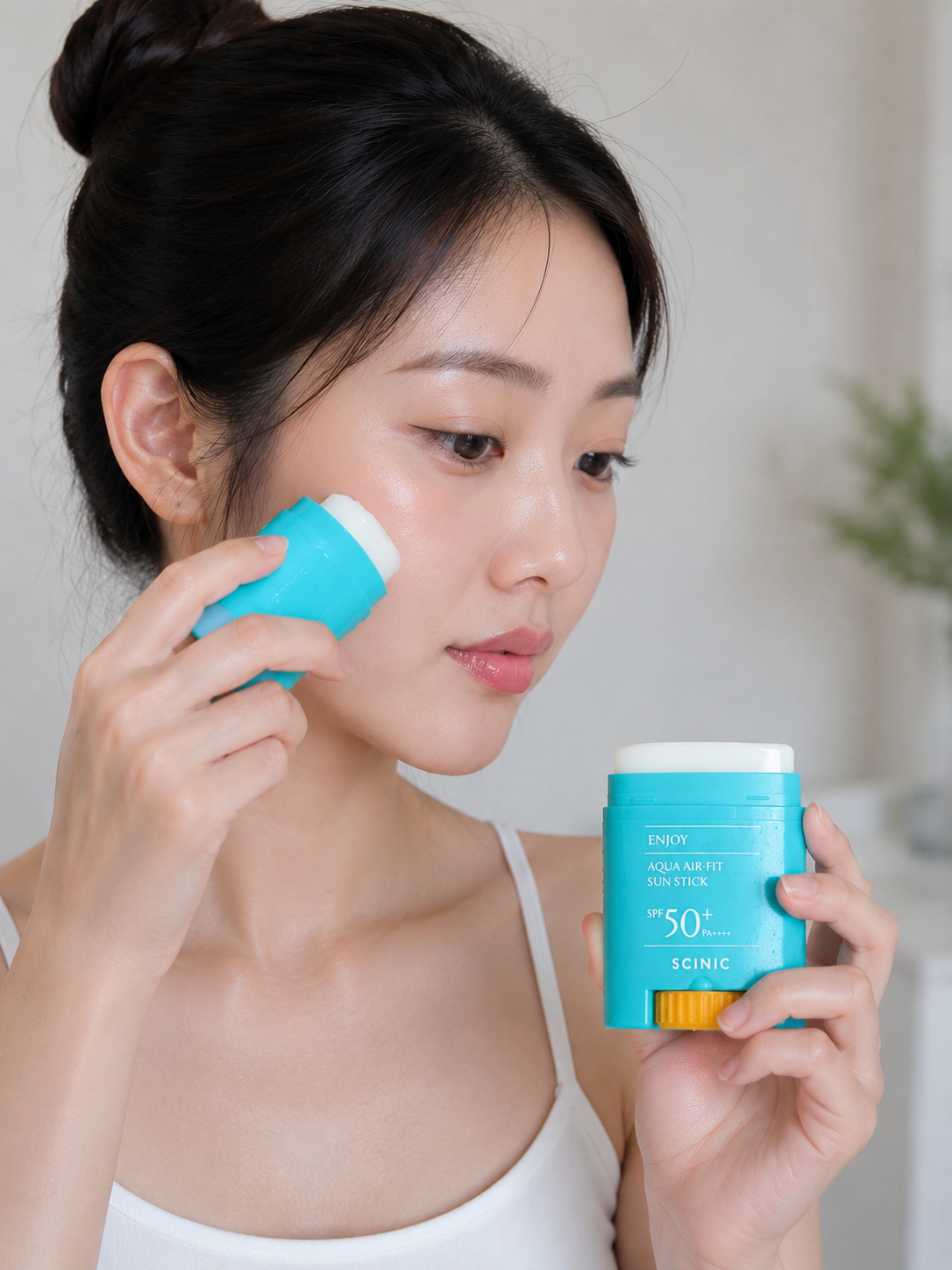 The Original SCINIC Enjoy Aqua Air-Fit Sun Stick SPF 50+ PA++++ - Lightweight Korean Sunscreen Stick By Choice Group