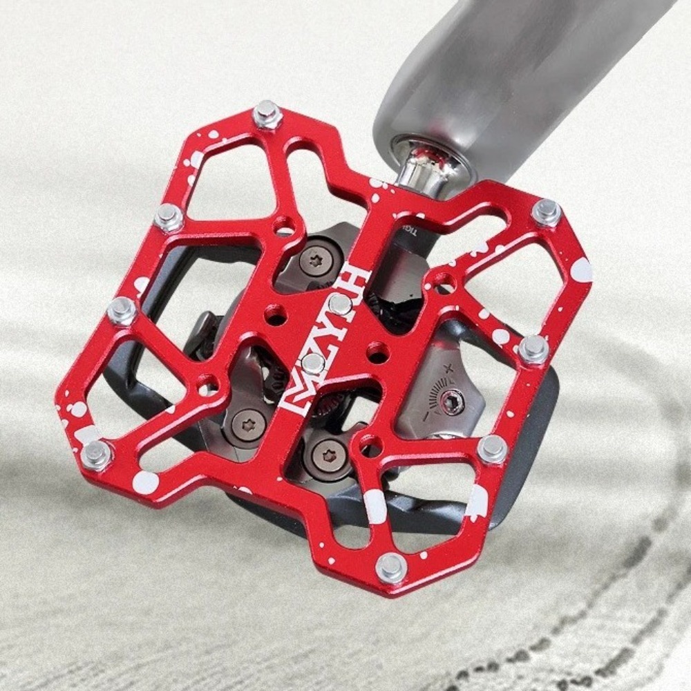2pcs Durable Aluminum Alloy Bicycle Clipless Pedal Ultralight Anti-slip Clipless Pedal Classic Delicate Platform Adapters For SPD KEO