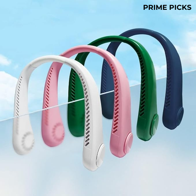 Premium Portable Rechargeable Neck fan | Better Table Or Hand Fans | USB Charging Battery Fan Smart Fan | USB Wearable Hands Free Fan