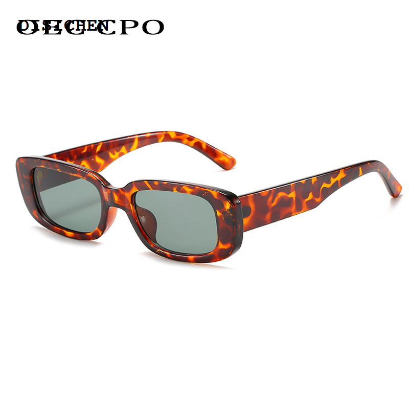 DISICHEN Original OEC CPO Small Square Sunglasses Women Plastic Frame Orange Gradient Sunglasses Female Trendy Brand Designer Eyeglasses UV400